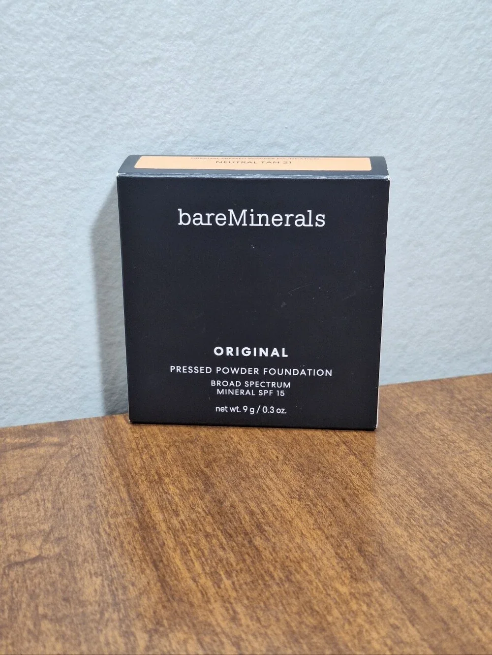 bareMinerals Original Pressed Powder Foundation SPF 15 Neutral Tan 21  0.3 Oz
